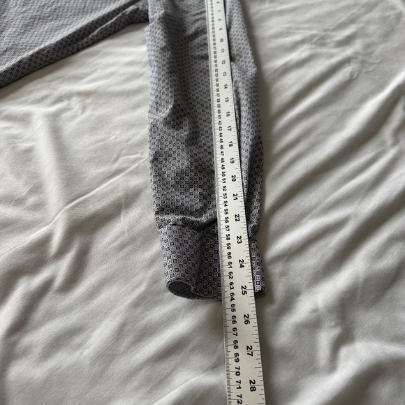 Con.Struct Men's Geometric Long Sleeve Button Up Casual Shirt 15.5 Flip Cuffs - Picture 12 of 16